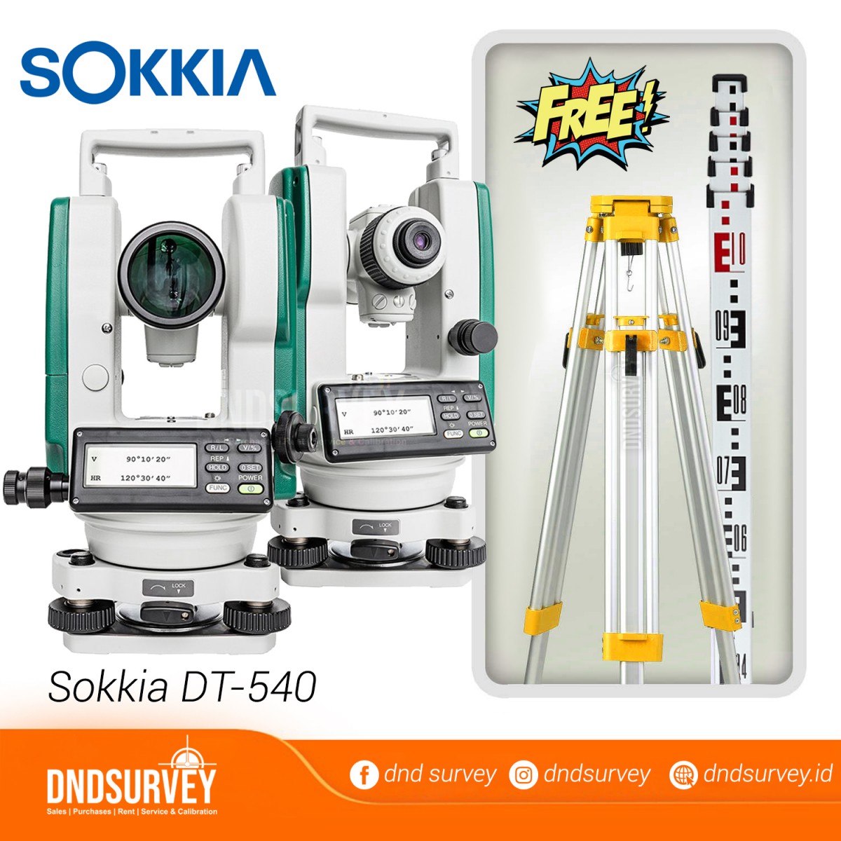 Digital Theodolite Sokkia DT 540 | DND Survey