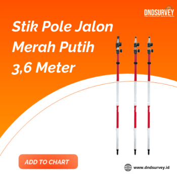 stik pole jalon merah putih 3,6 meter