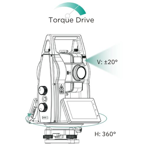 total station Robotic stec axis 10 torque drive